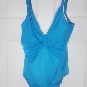 Blue One-Piece Swimsuit